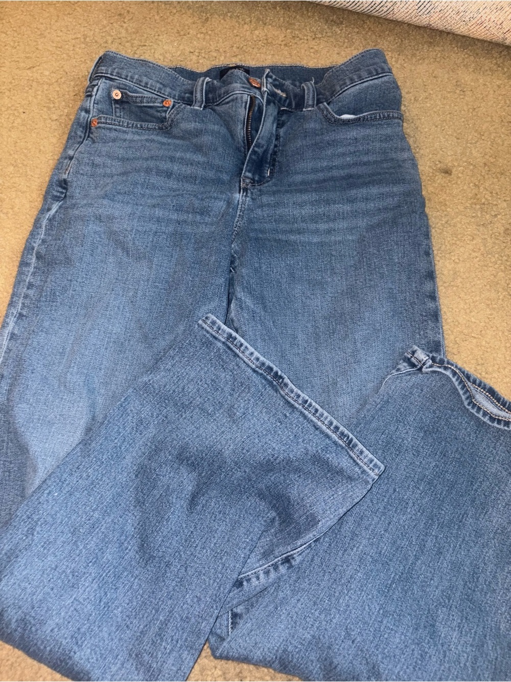 J. Crew High Rise Classic Jeans Full Length Slim Wide Leg 26